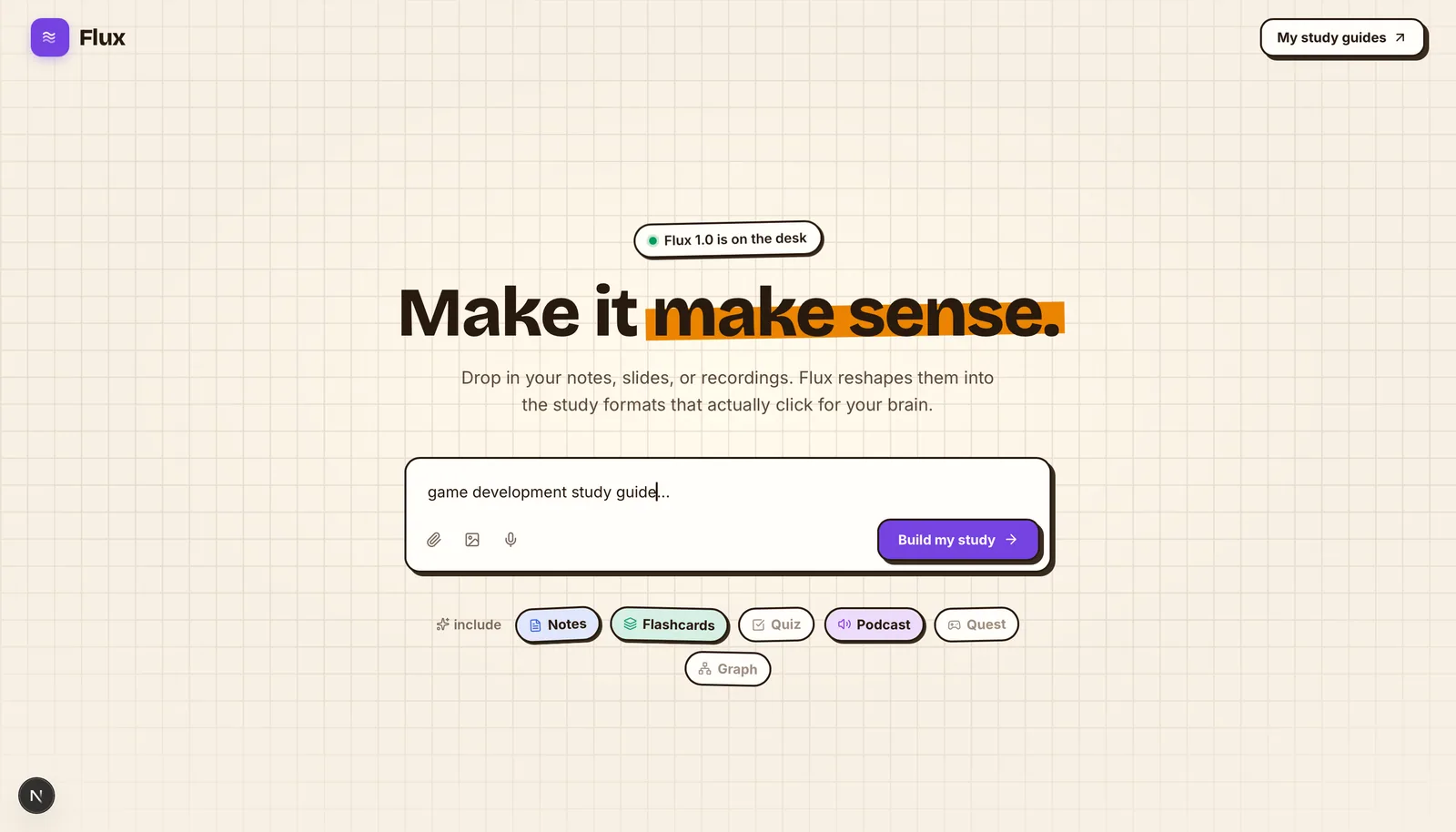 Flux, at a glance