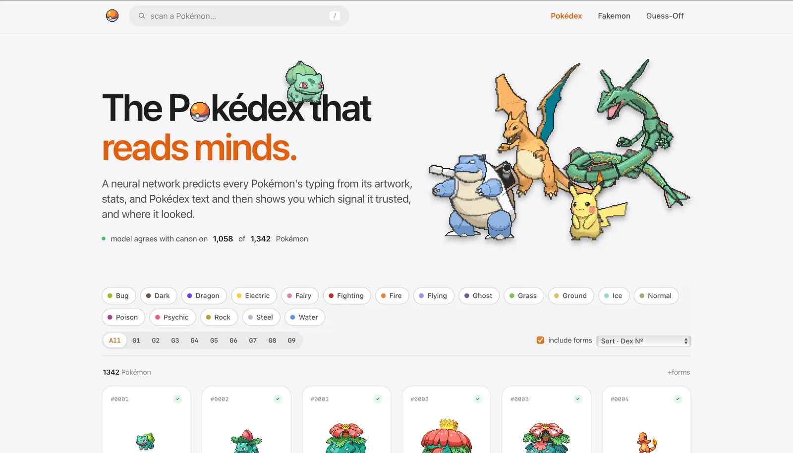 PokéTyper, at a glance
