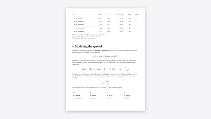 Statistical Arbitrage Backtester, image 2