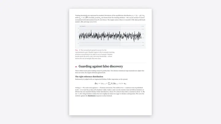 Statistical Arbitrage Backtester, image 3